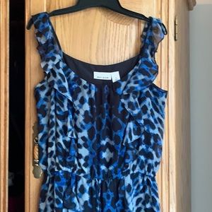 DKNY Jeans dress, blue cheetah print